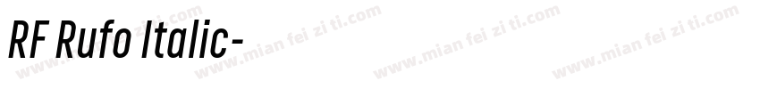 RF Rufo Italic字体转换